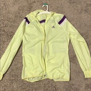 Adidas yellow windbreaker